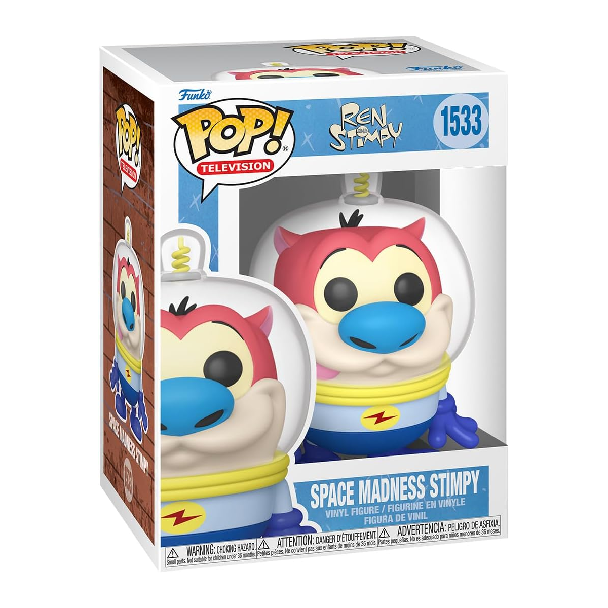 Funko Pop TV: Ren y Stimpy - Stimpy Traje Espacial