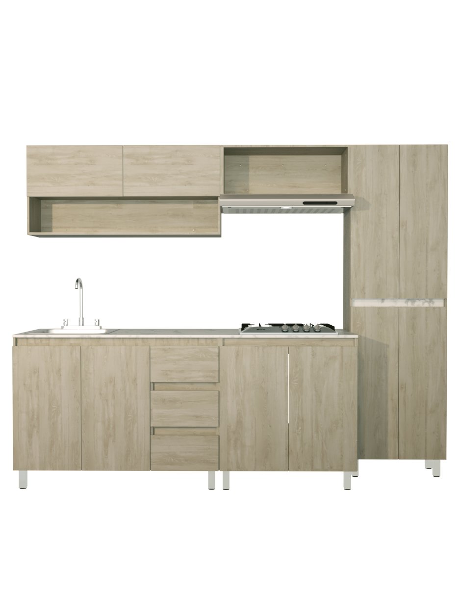 Cocina Integral OLIVO Con Parrilla Premium Minimalista