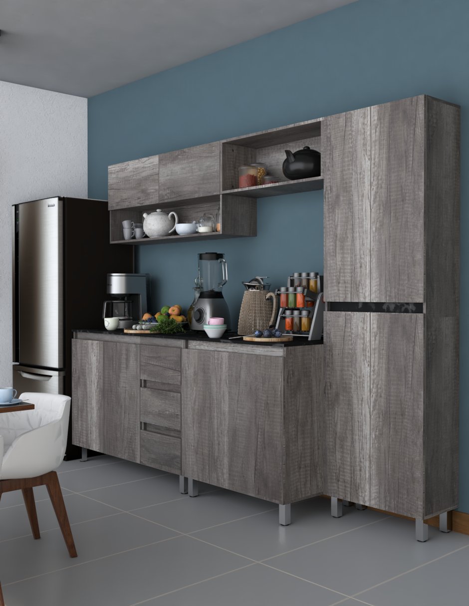 Cocina Integral ORQUIDIA Premium Para Tarja Minimalista