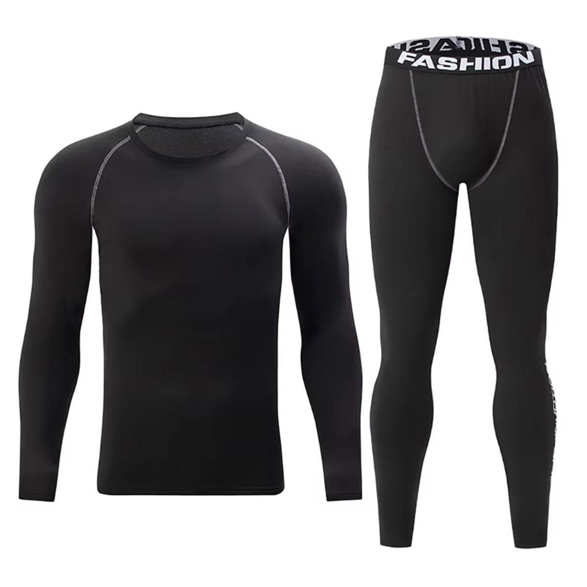 Ropa interior térmica cálido hombre negro L modelo 2 frio pantalón playera deportes campamento bici