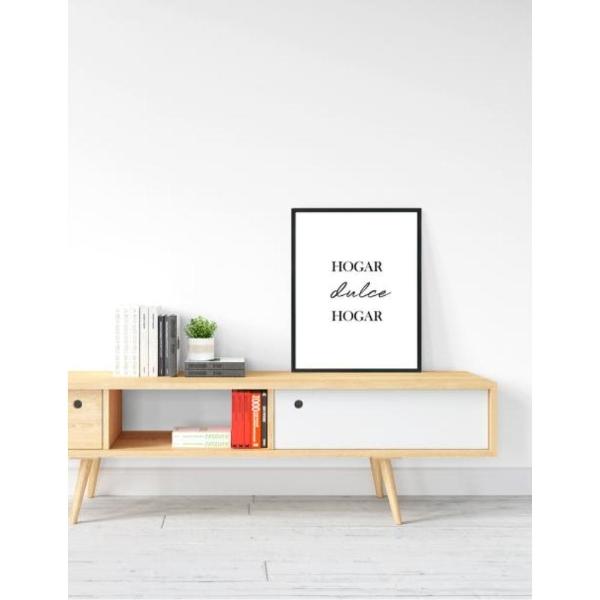 Cuadro Decorativo Papel Fotográfico Textura Hogar Dulce 1 37X29 Cm