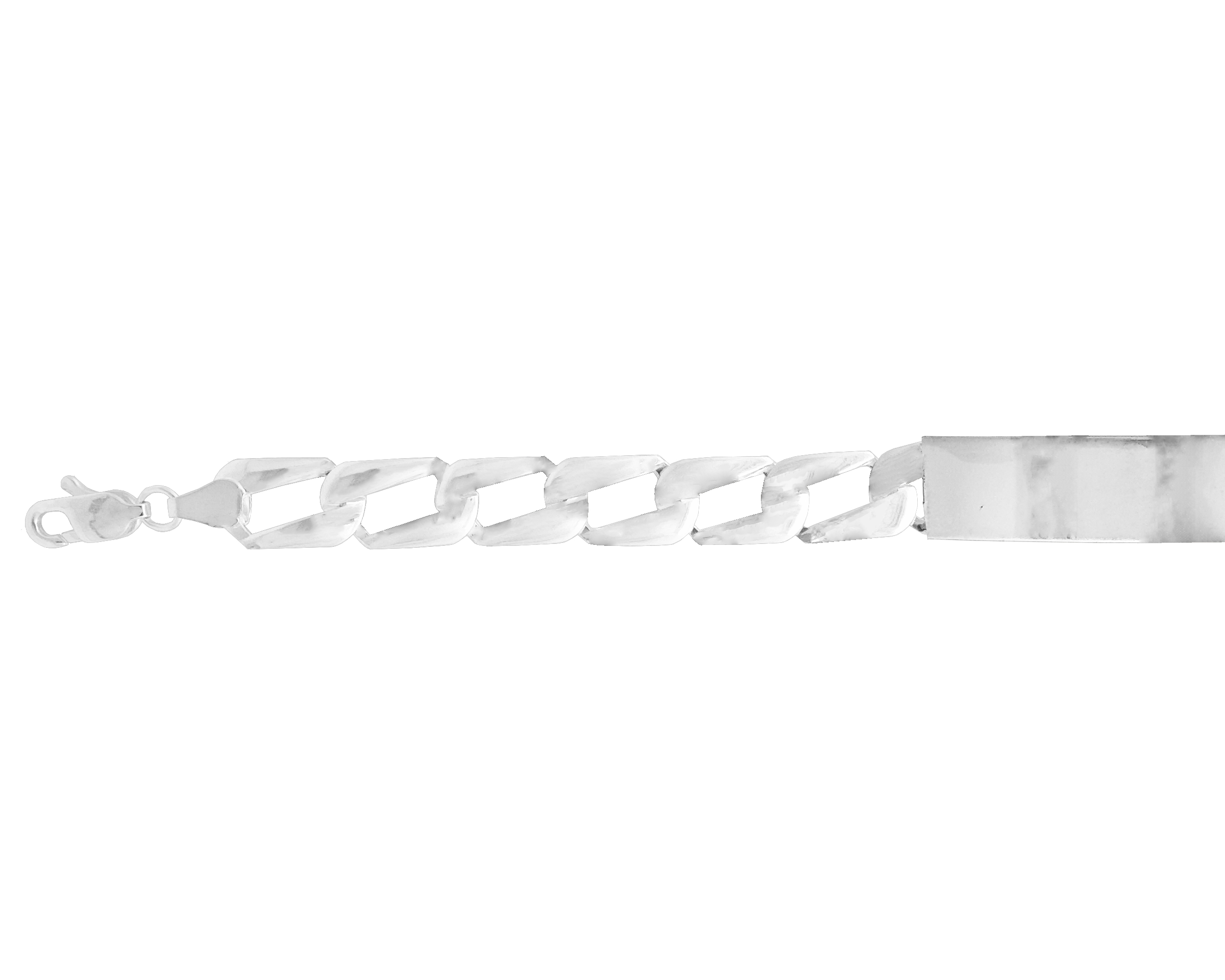 Pulsera Esclava Plata 925 Horoz Troquelada Para Caballero 21cm SP624