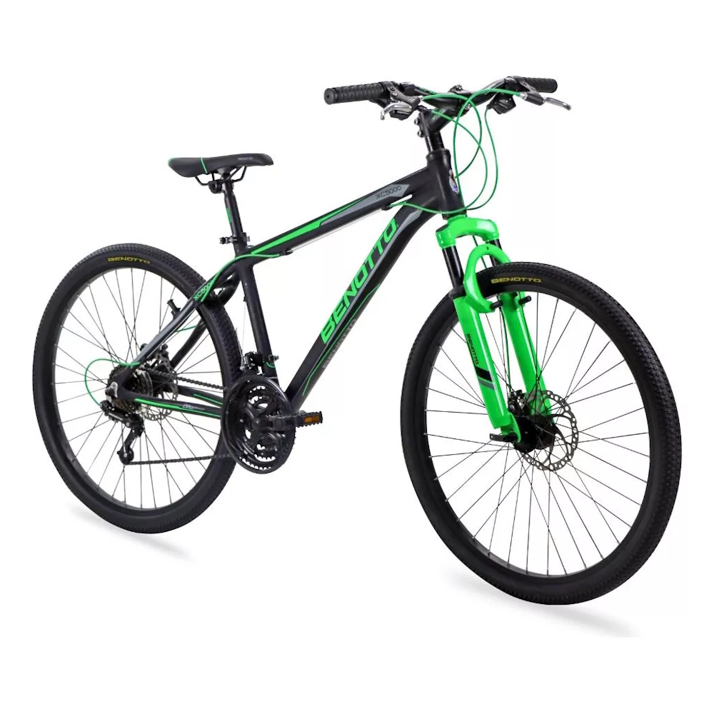 Bicicleta Benotto Xc-5000 Alum R26 21v Sunrace Ddm Negra Med