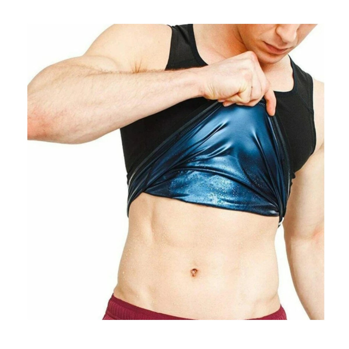 Chaleco sauna hombre entrenador cintura moldeadores cuerpo adelgazantes ropa interior quemar grasa