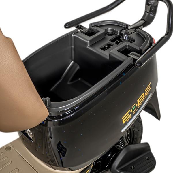 Bicicleta Electrica Luz Led Scooter 50 Km/h 3 Velocidades Café Bizmo