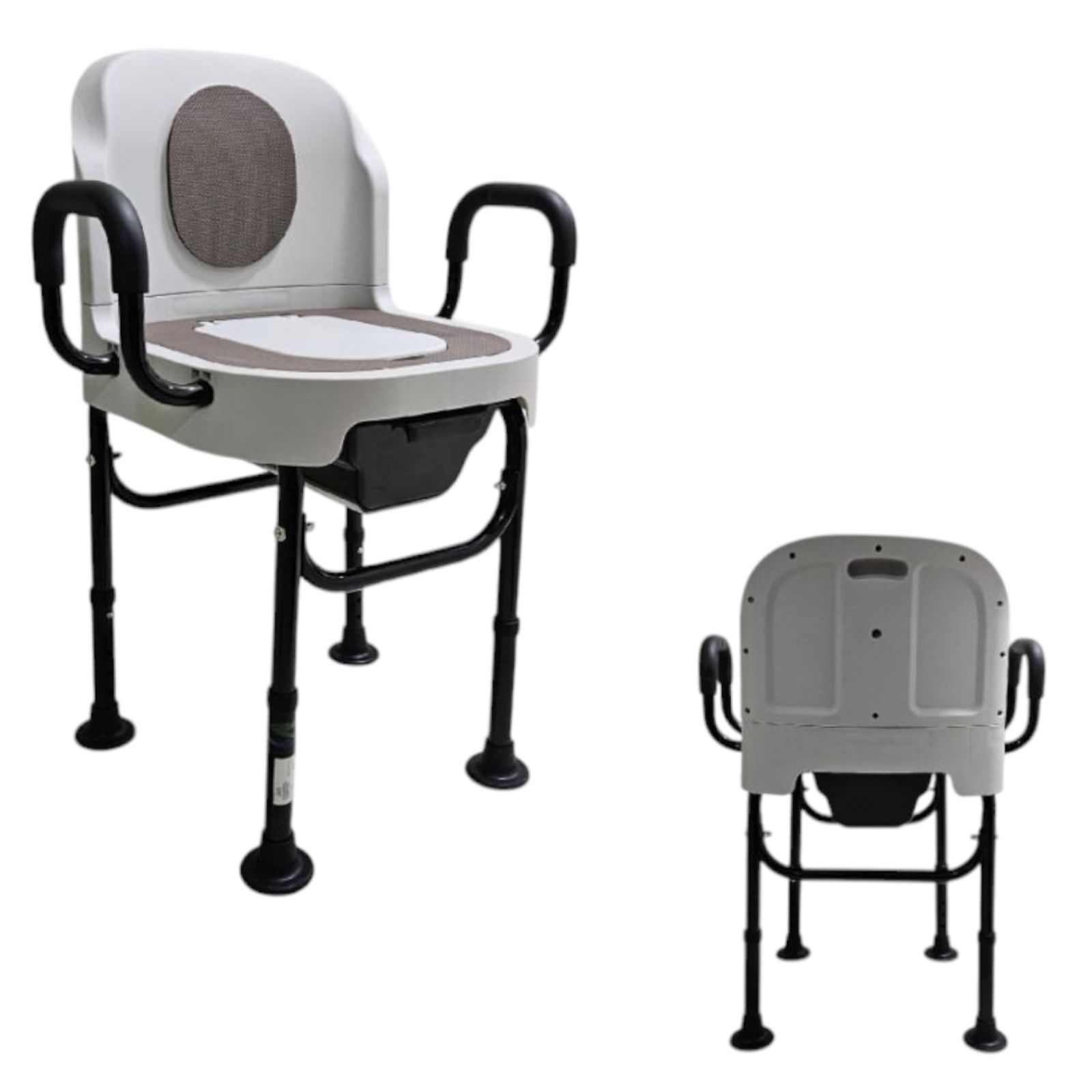 Silla De Baño Ducha Con Comodo Cuadrado Con Tapa