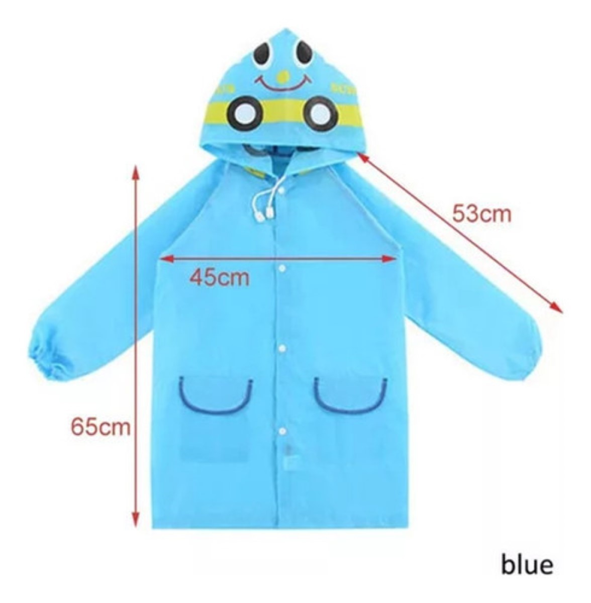 Poncho Impermeable Capa Lluvia Niño Colegio Kinder Escuela ROSA