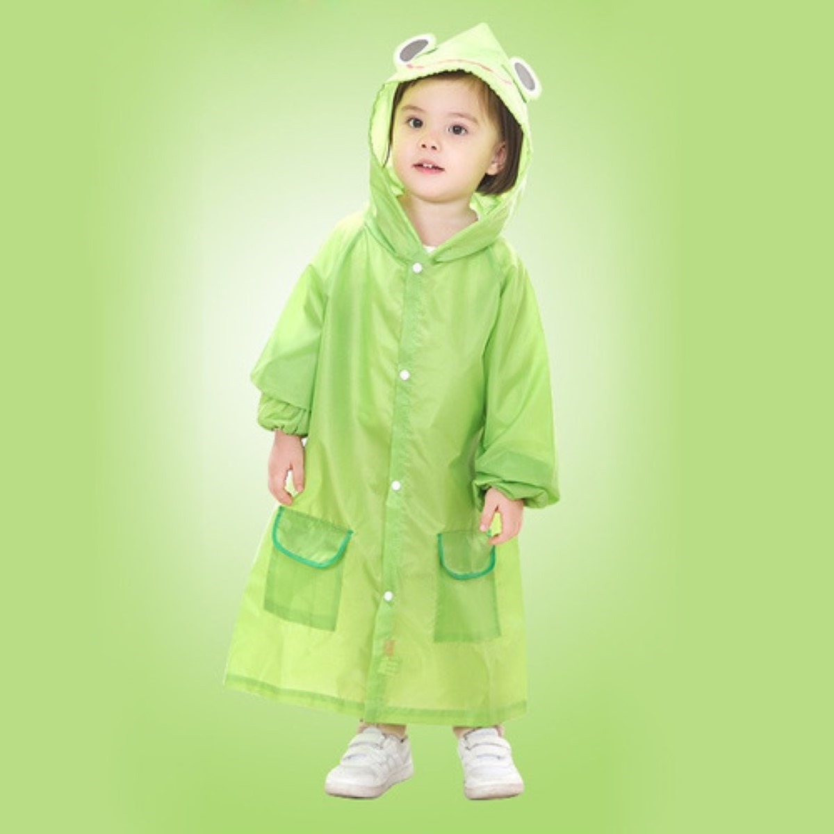 Poncho Impermeable Capa Lluvia Niño Colegio Kinder Escuela ROSA