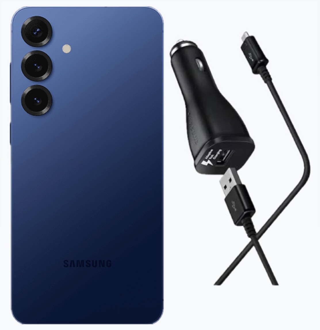 Samsung Galaxy S25 PLUS 256GB Nuevo color Azul mas Cargador para Auto 25W de regalo