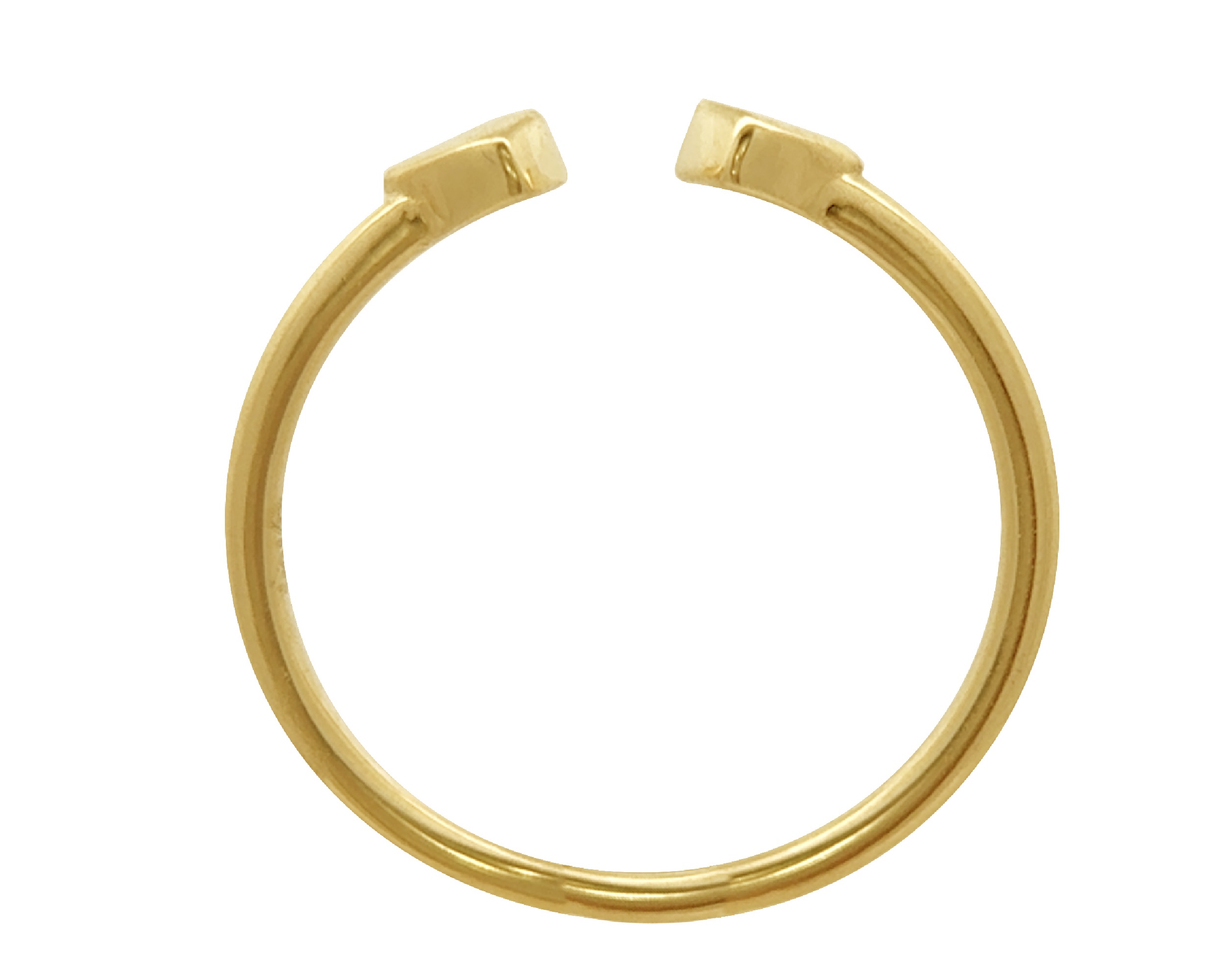 Anillo Oro 10K Horoz Corazones Abierto #7 Si246