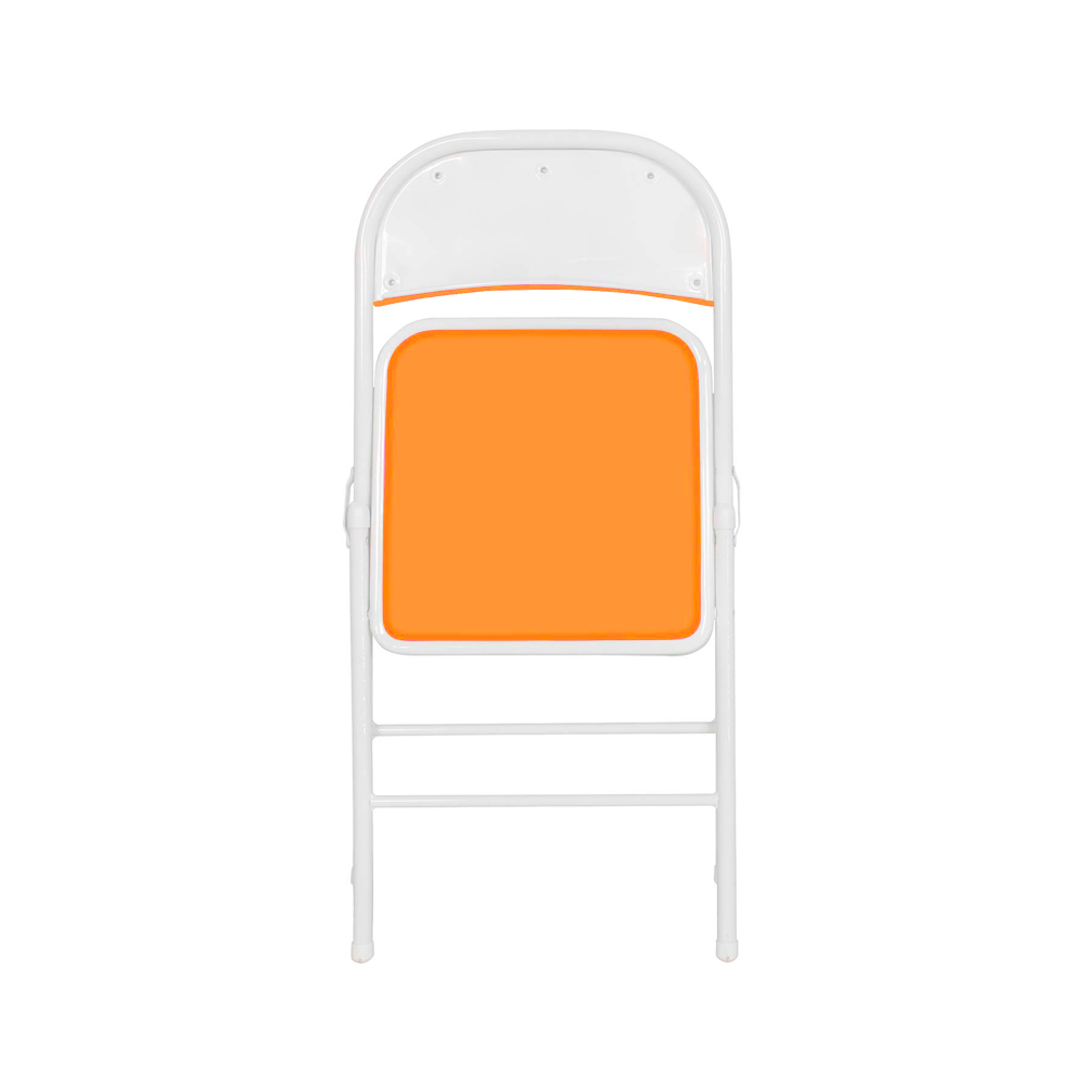 Set De 6 Sillas Plegables Ilios Innova Acojinadas Color Naranja