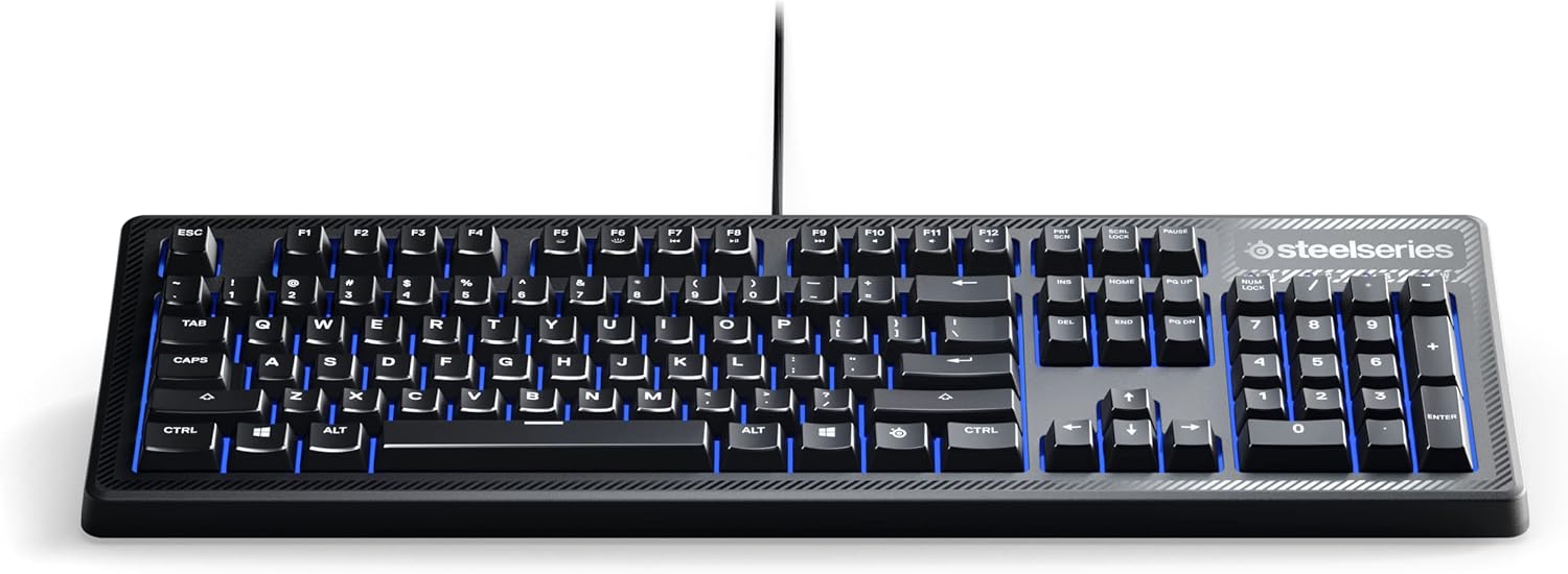 Teclado Gamer alámbrico  Retroiluminado luz Led Azul Steelseries APEX 100 Reacondicionado