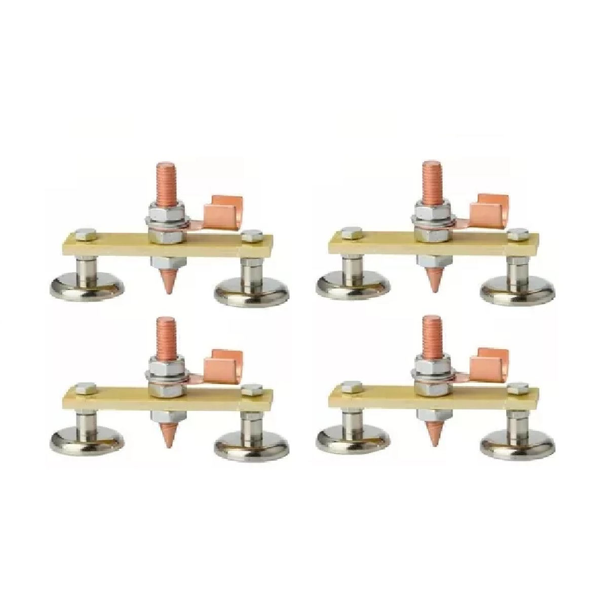 4 Pack Soldadura Soporte De Tierra Abrazadera Magnética