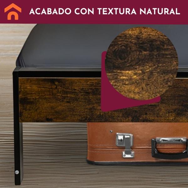 Base Cama Individual Usb Country Tipo Madera Moderna Houzer