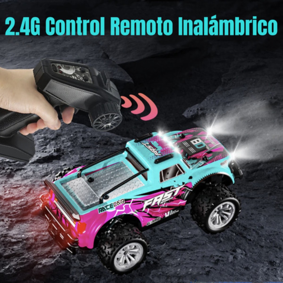 Carros Control Remoto Juguetes Rc Cars Regalos Para Niños CELESTE