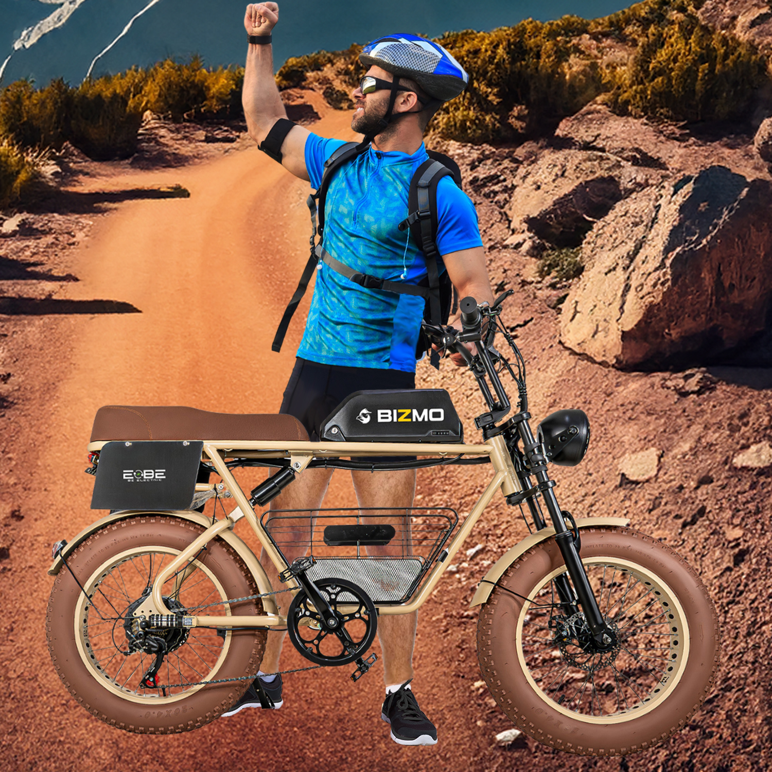 Bicicleta Electrica Rocket 7 Vel Montaña 41km/h Todo Terreno