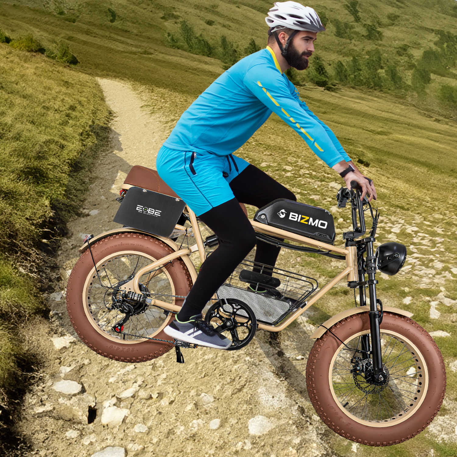 Bicicleta Electrica Rocket 7 Vel Montaña 41km/h Todo Terreno