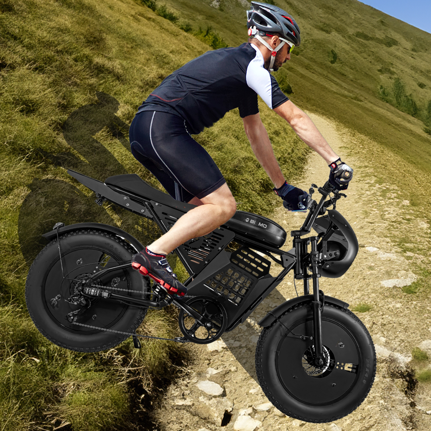 Bicicleta Electrica Rocket 7 Vel Montaña 52km/h Todo Terreno