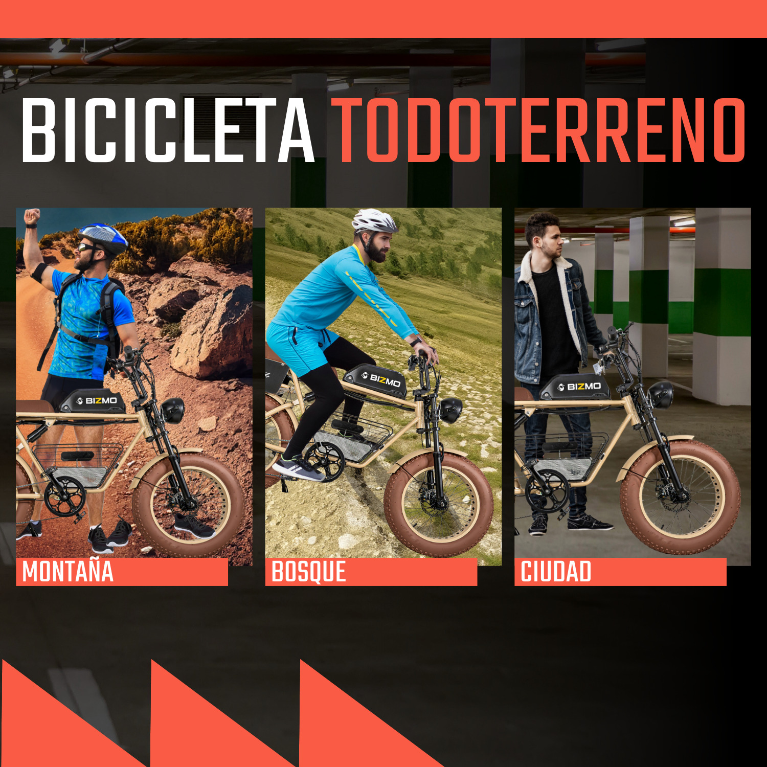 Bicicleta Electrica Rocket 7 Vel Montaña 41km/h Todo Terreno
