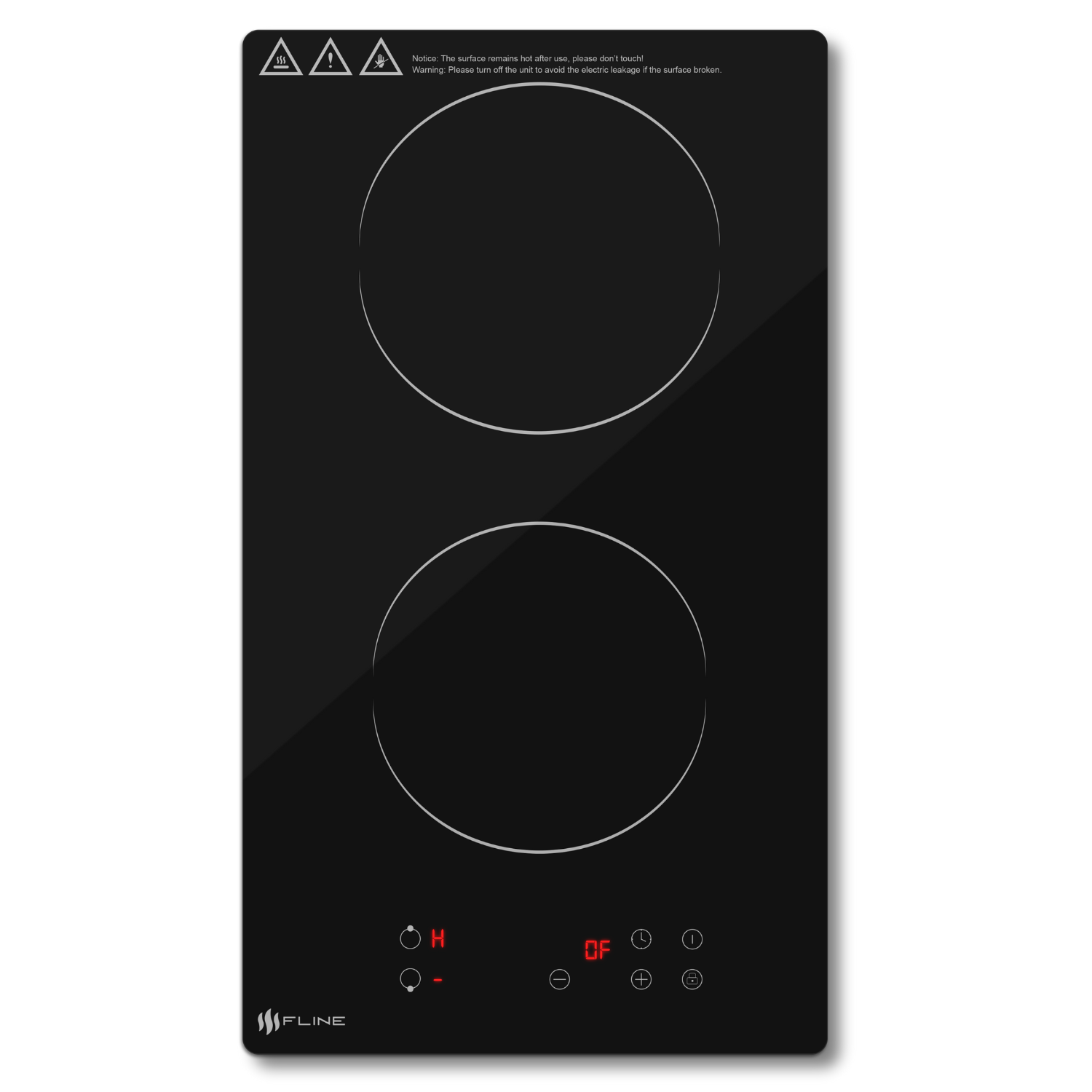 Parrilla de Inducción Magnética Empotrable 2 Quemadores 1500W 110v | Belfast  2
