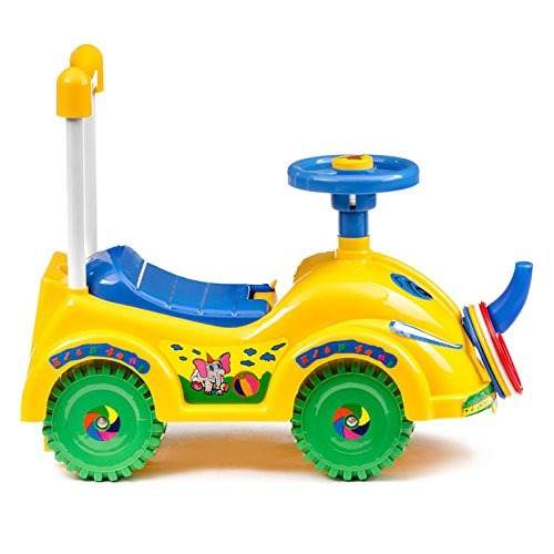 Montable Carrito MyToy Para Niños Elefante Amarillo
