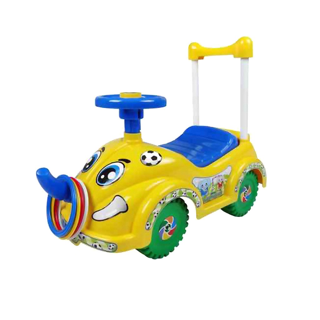 Montable Carrito MyToy Para Niños Elefante Amarillo