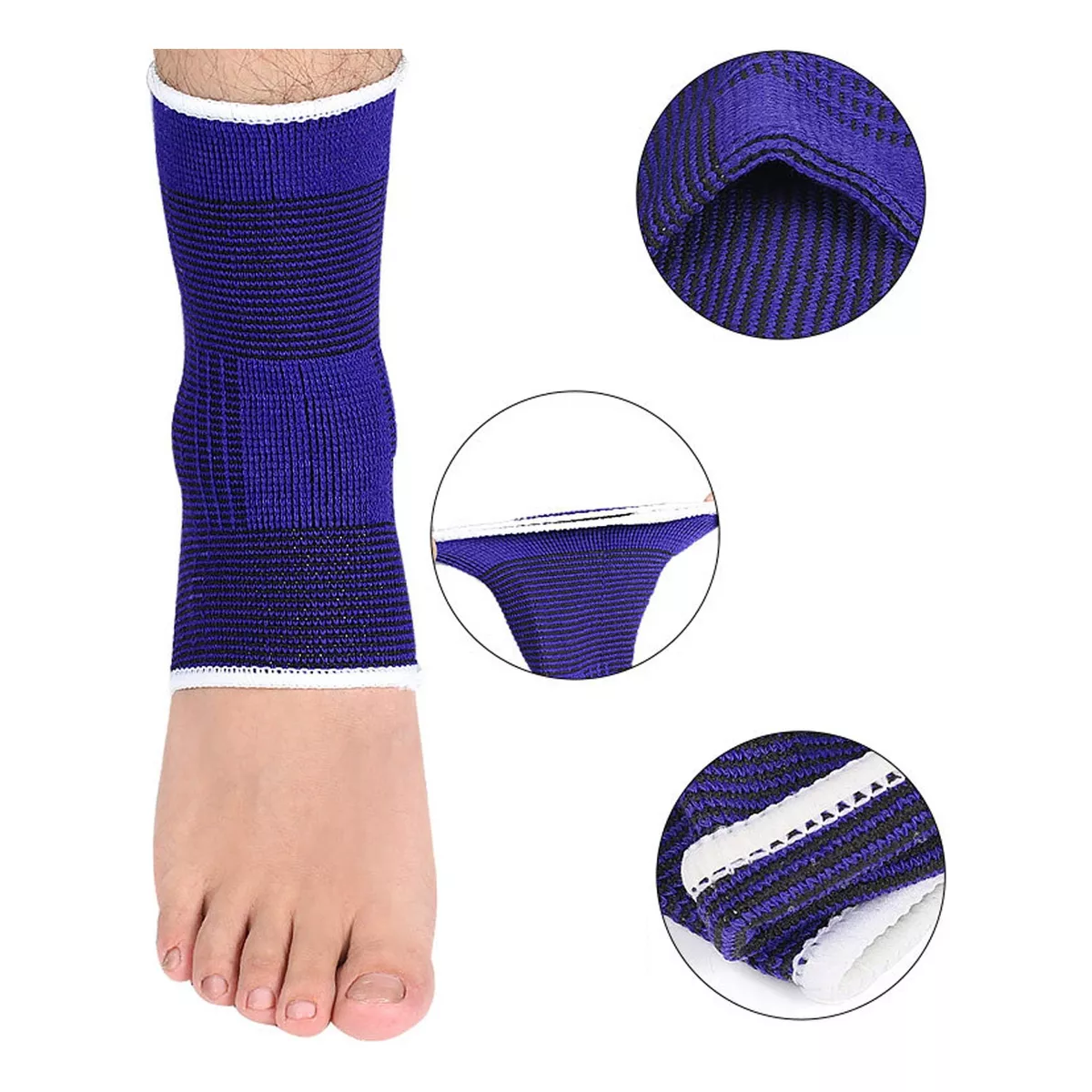Par De Tobilleras Tobillera Bn Mma Muay Thai Kick Boxing Azul
