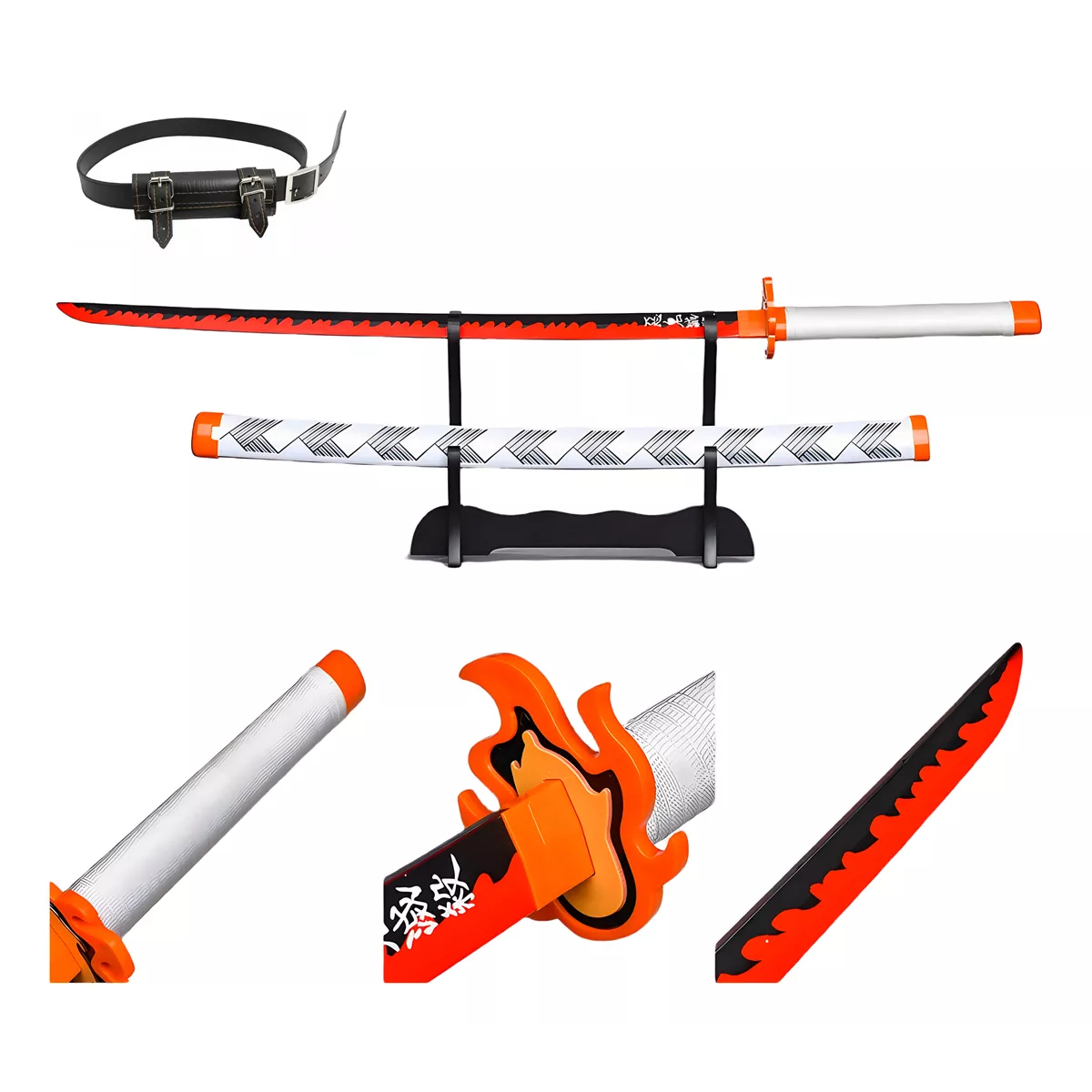 104cm Katana De Madera Demon Slayer Colección Kyojuro Rengoku