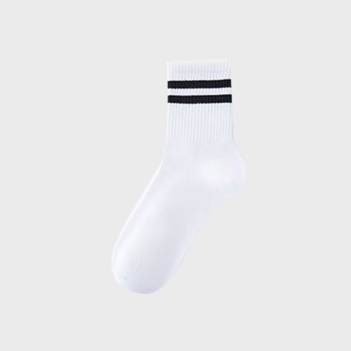 Calcetas Mujer Hombre Algodón Calcetines Deportivo 6 Pares 3 Negro 3 Blanco 22.5MX-27MX