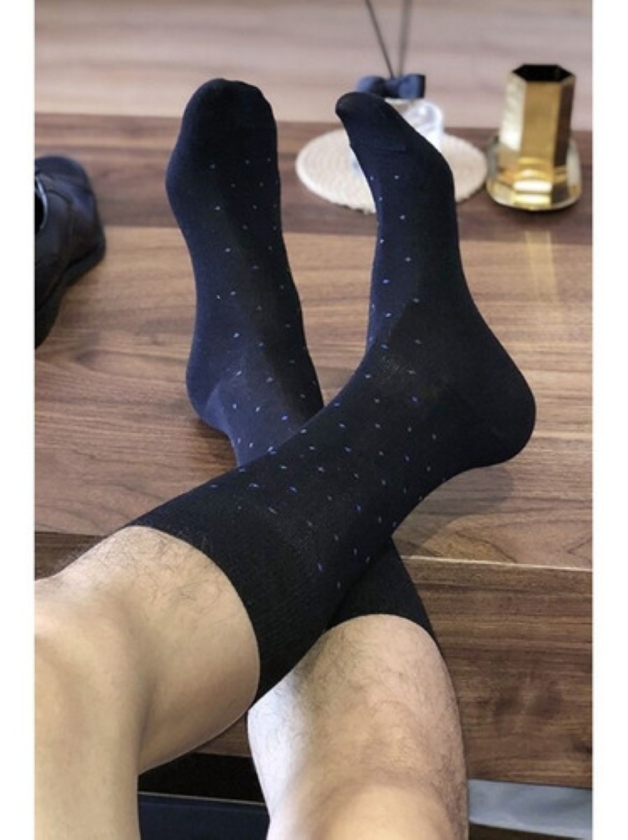Calcetines Vestir Caballero Algodón Colores Moda 12 Pares negro surtidos 