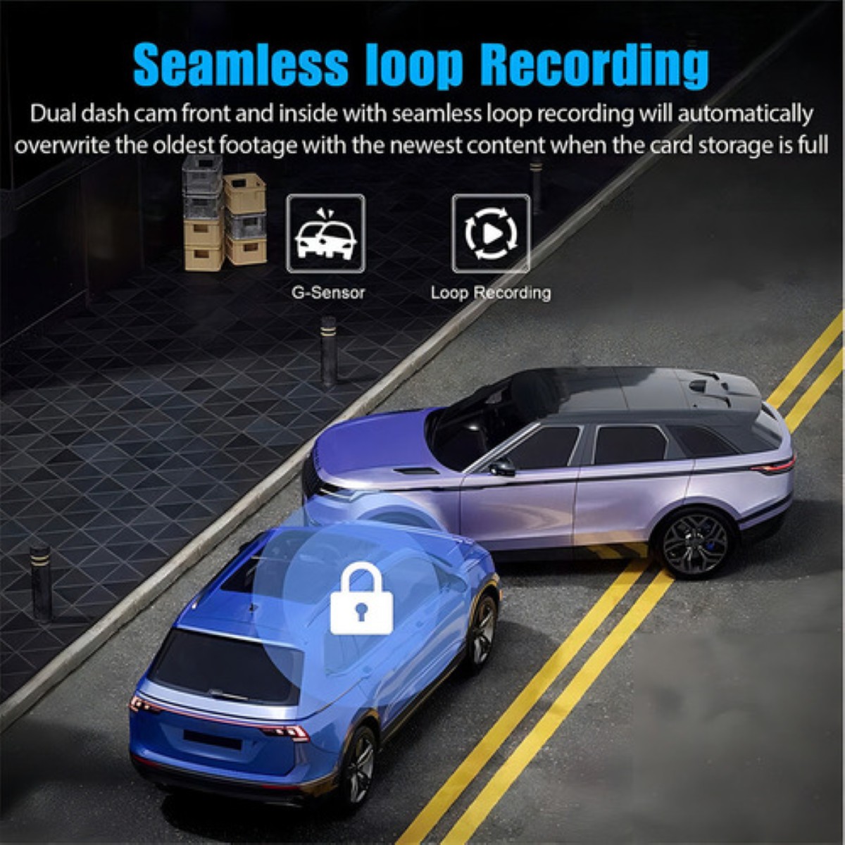 3 Cámaras Para Auto Dashcam De 170° NEGRO