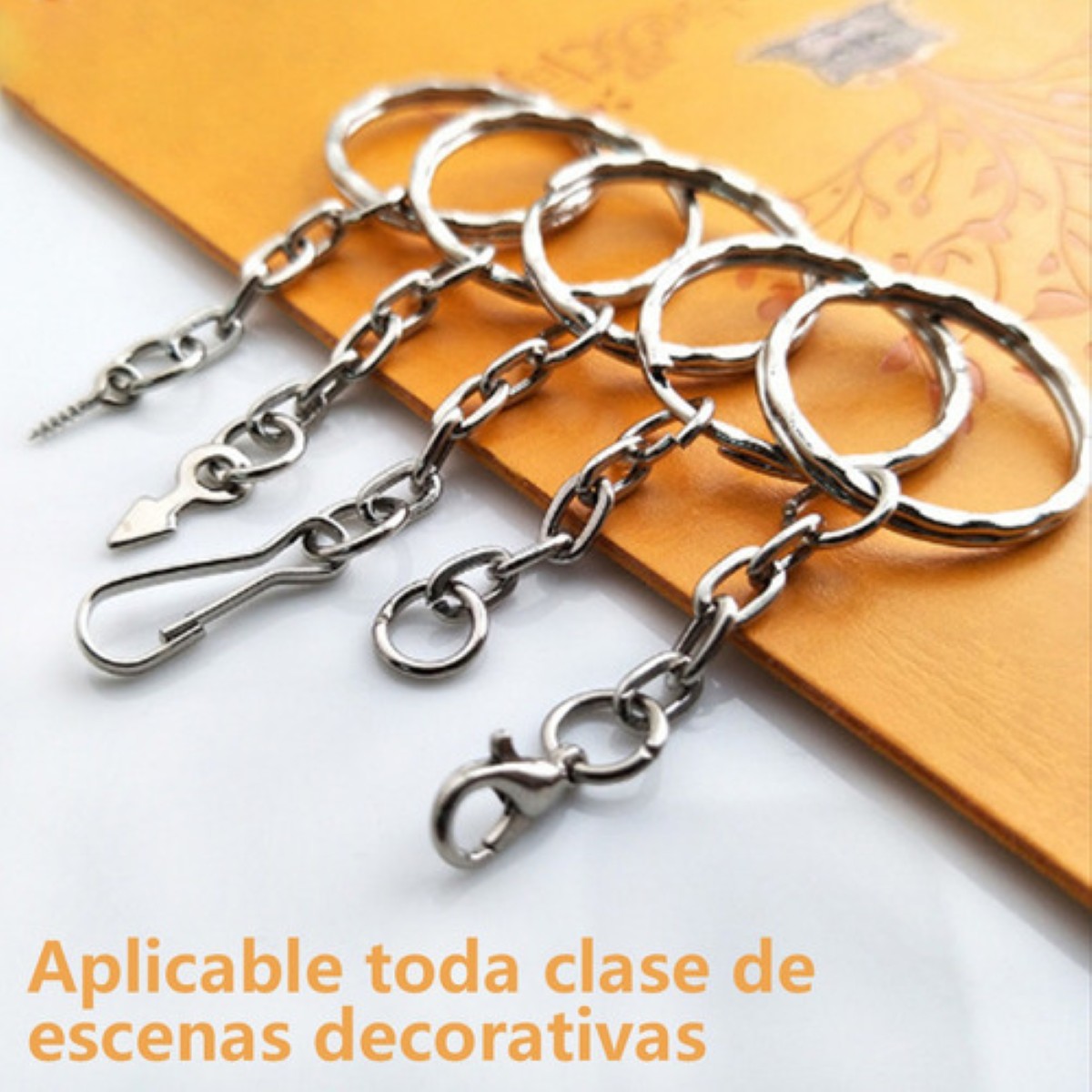 Aros Para Llavero, Herraje, Argolla 2.5 Cm. 100 Piezas PLATA