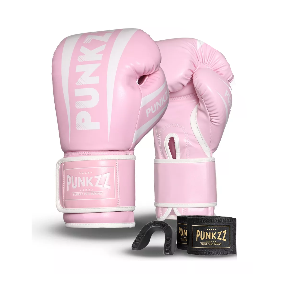 Guantes De Box Velcro Rosa 12oz