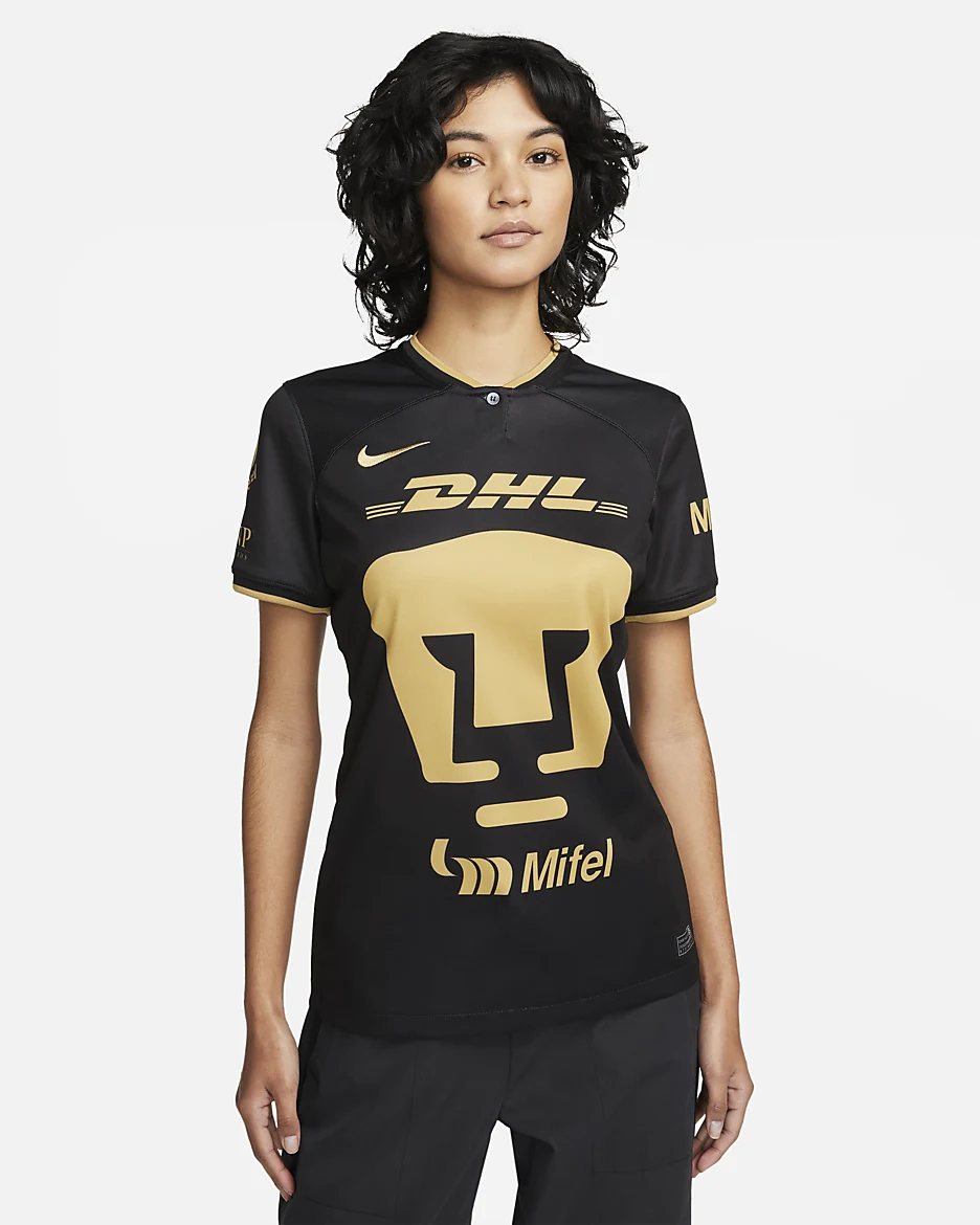 Jersey Original Dama mujer Nike Pumas de la UNAM gala 3era negra 2022-2023 DO8425