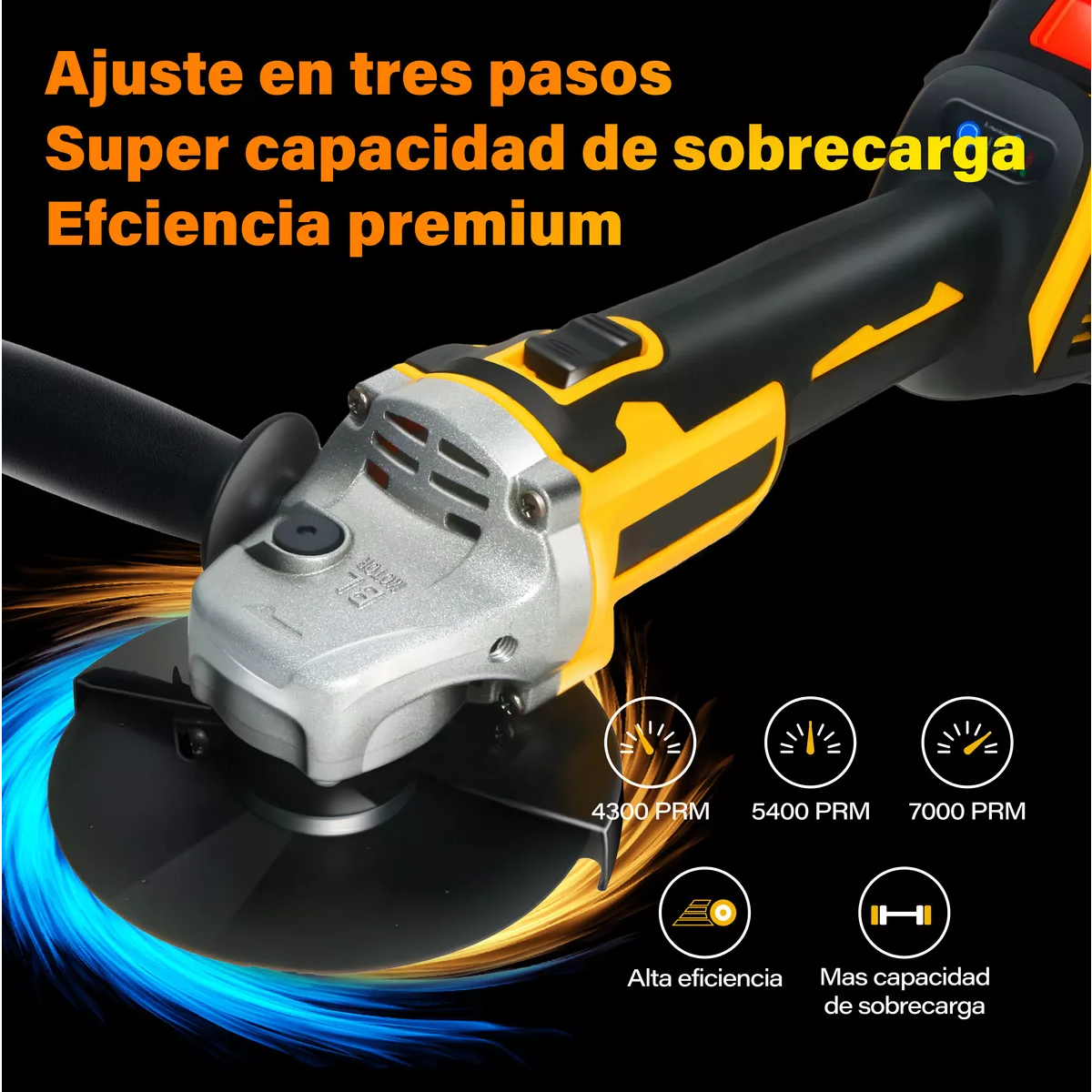 Amoladora Esmeril Angular Esmeriladora Inalámbrica Pulidor
