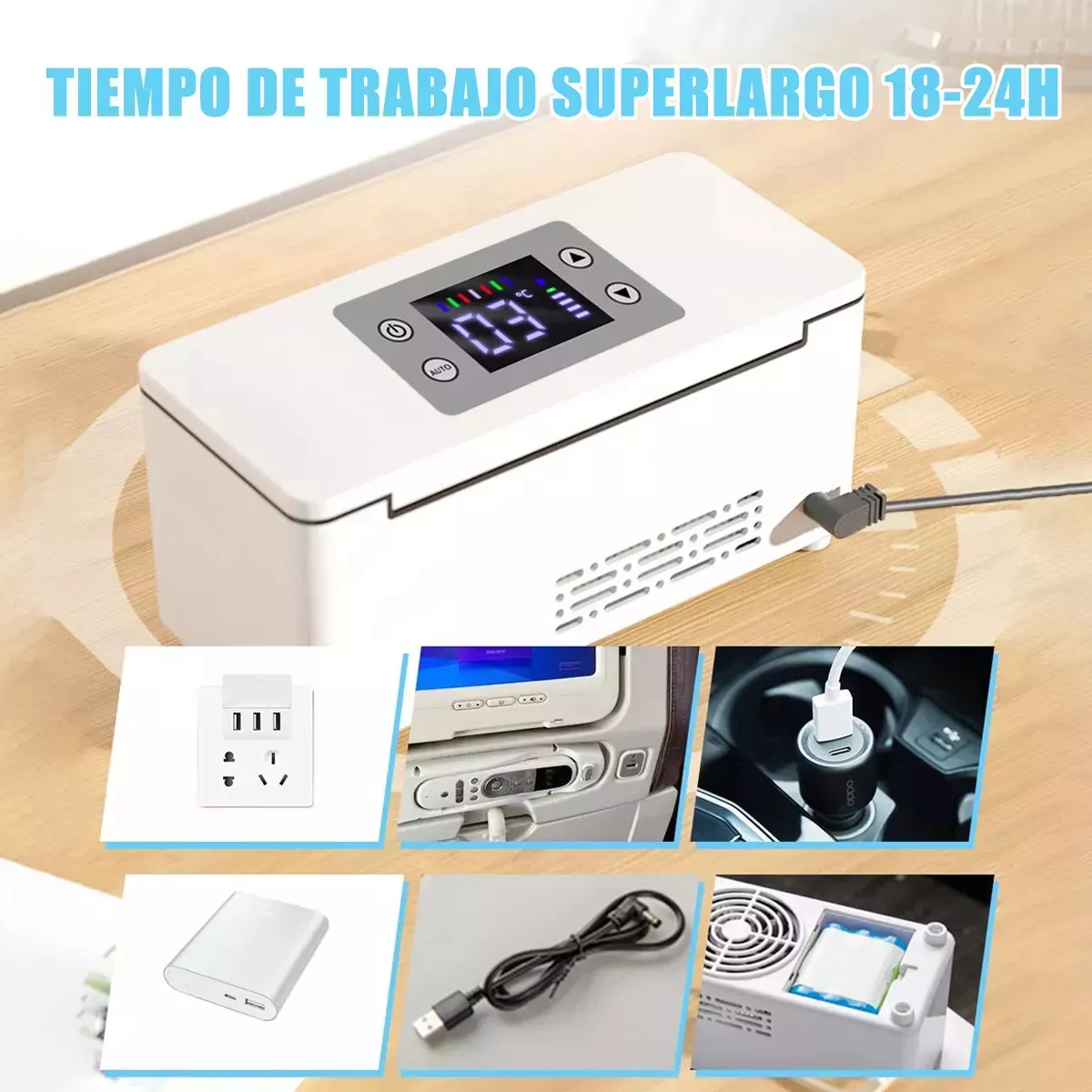 8h Enfriador De Insulina Portátil Refrigerador Duración