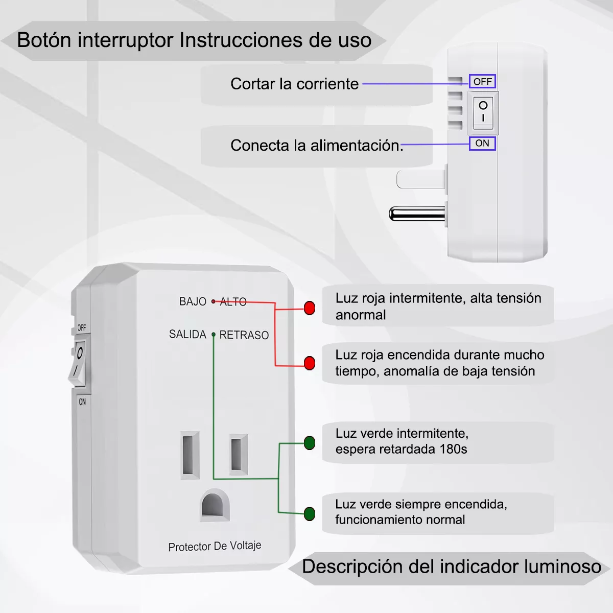 2pcs Protector De Voltaje Refrigerador Regulador O Enfriador