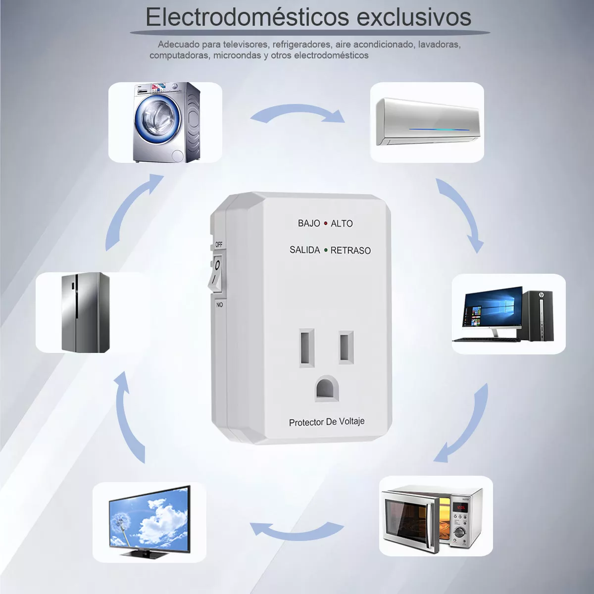 2pcs Protector De Voltaje Refrigerador Regulador O Enfriador