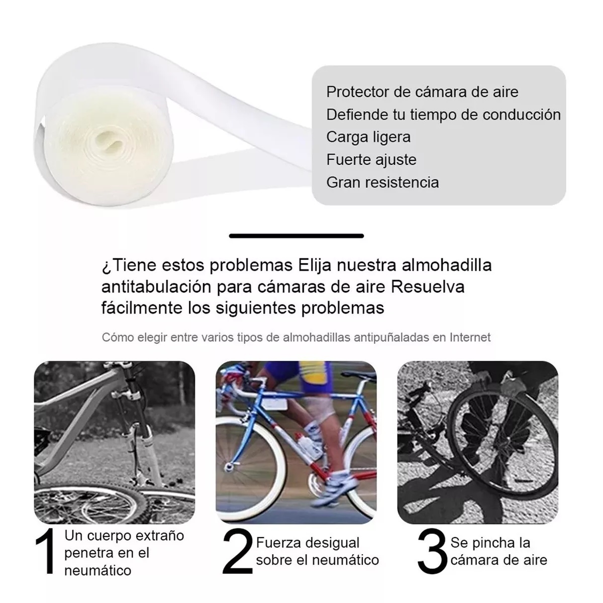 4 Pcs De Cintas Antiponchaduras Cinta Para Bicicleta 700c- 29 MTB