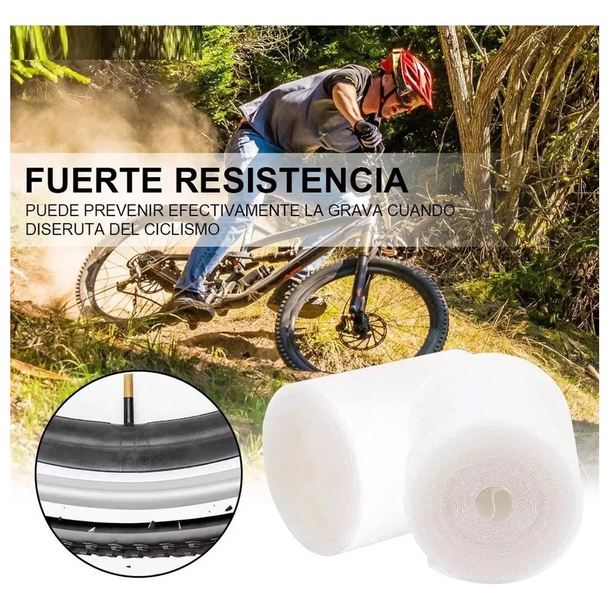 4 Pcs De Cintas Antiponchaduras Cinta Para Bicicleta 700c- 29 MTB