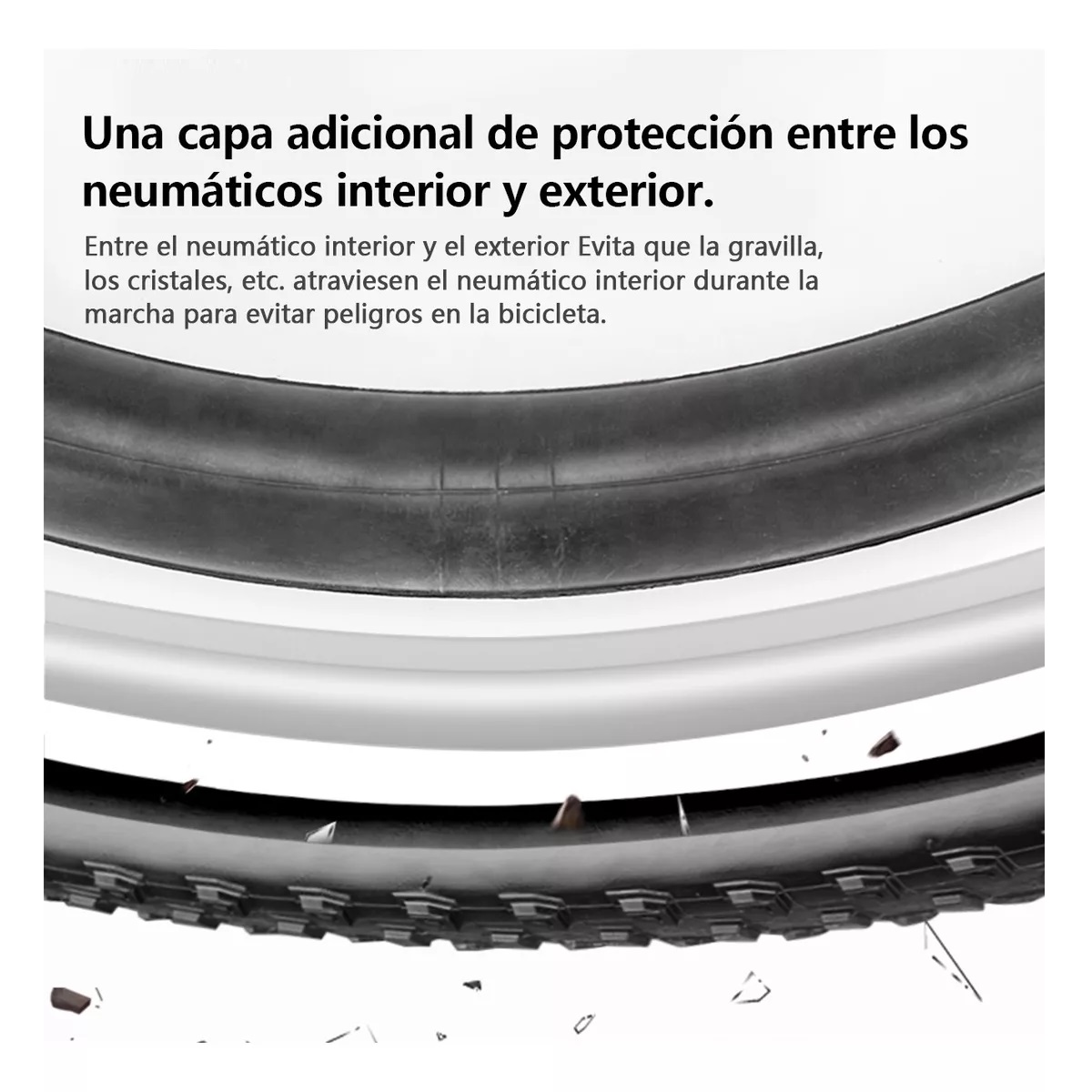 4 Pcs De Cintas Antiponchaduras Cinta Para Bicicleta 700c- 29 MTB