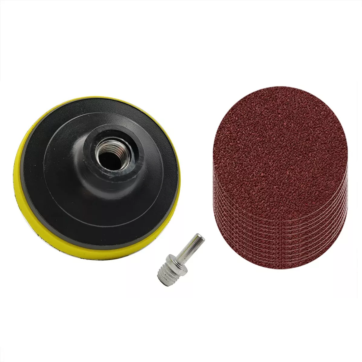 100pzs Discos De Lija Taladro Esmeril Adaptador 4 Pulgadas