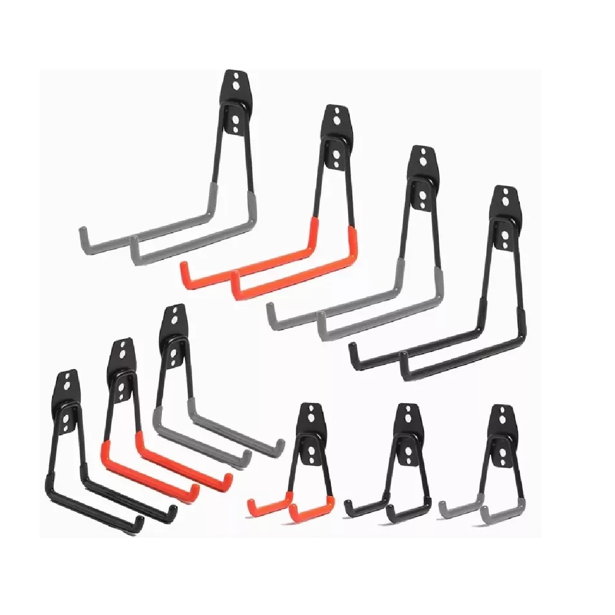 Gancho Para Bicicleta Soporte De Pared Para Garaje 10 Piezas