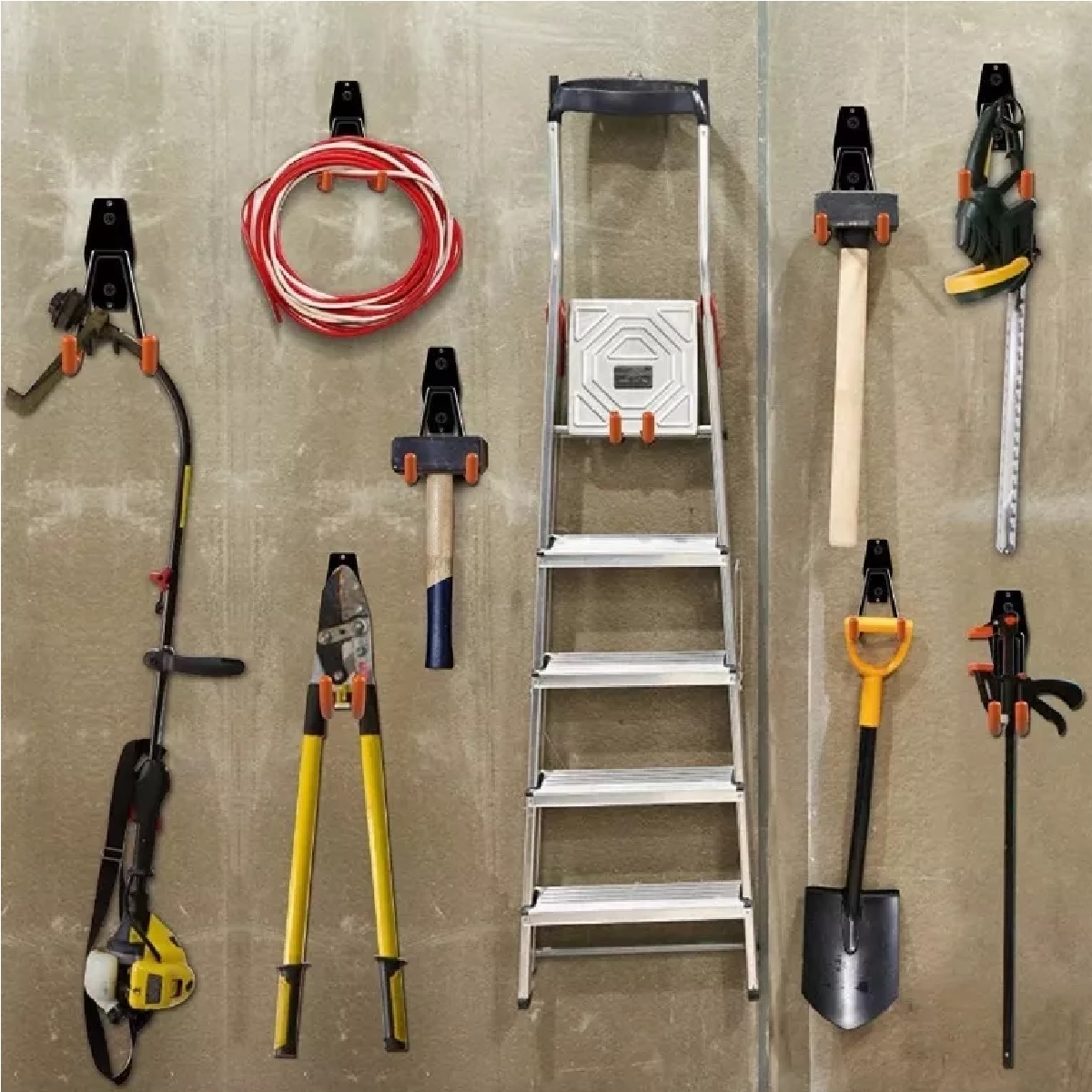 Gancho Para Bicicleta Soporte De Pared Para Garaje 10 Piezas