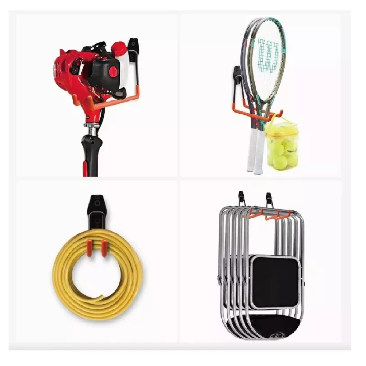 Gancho Para Bicicleta Soporte De Pared Para Garaje 10 Piezas