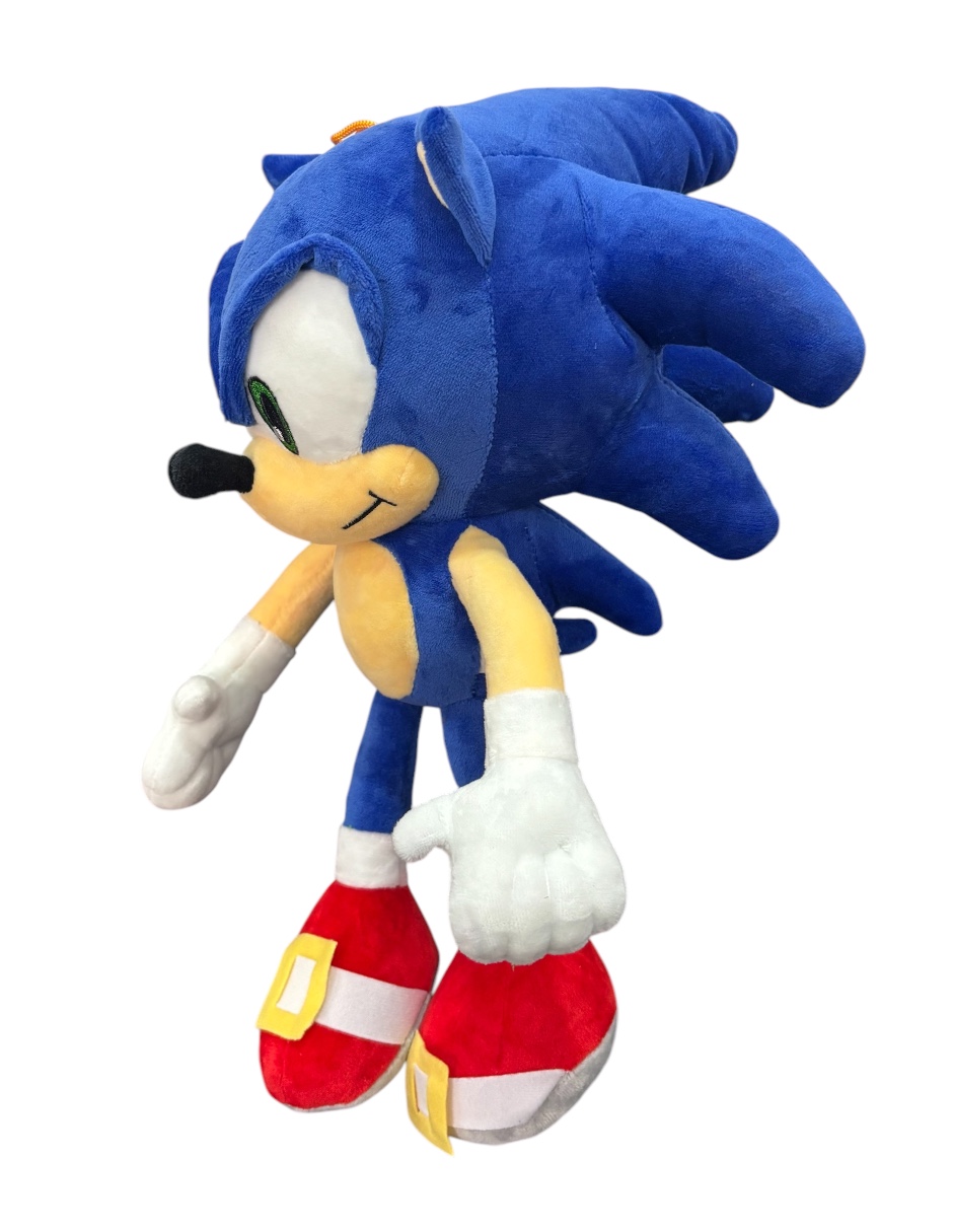 Muñeco de peluche Sonic, color azul, algodón 100% 