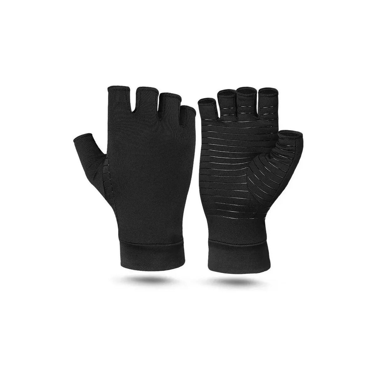 Guantes De Compresión Con Muñequera Ortopedica Para Artritis Negro: L/XL