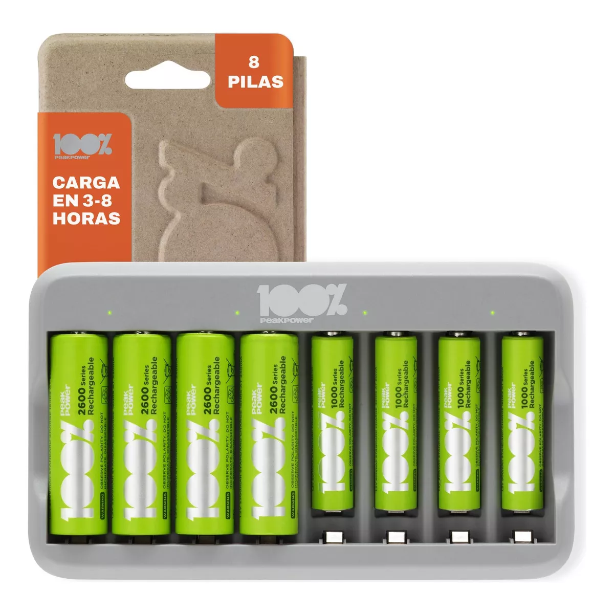 Cargador Pilas Recargables AA y AAA