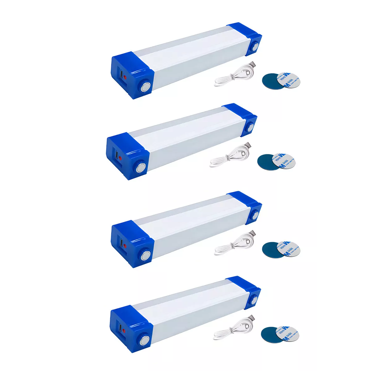 4pcs de 80W Lampara Barra Recargable y Portátil de Emergencia