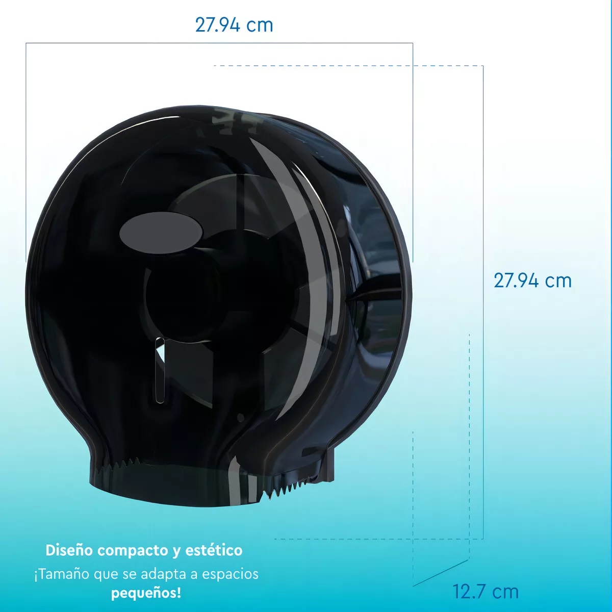 Despachador Papel Higiénico Oval Rollos 300 Mts Eco Uso Rudo Humo